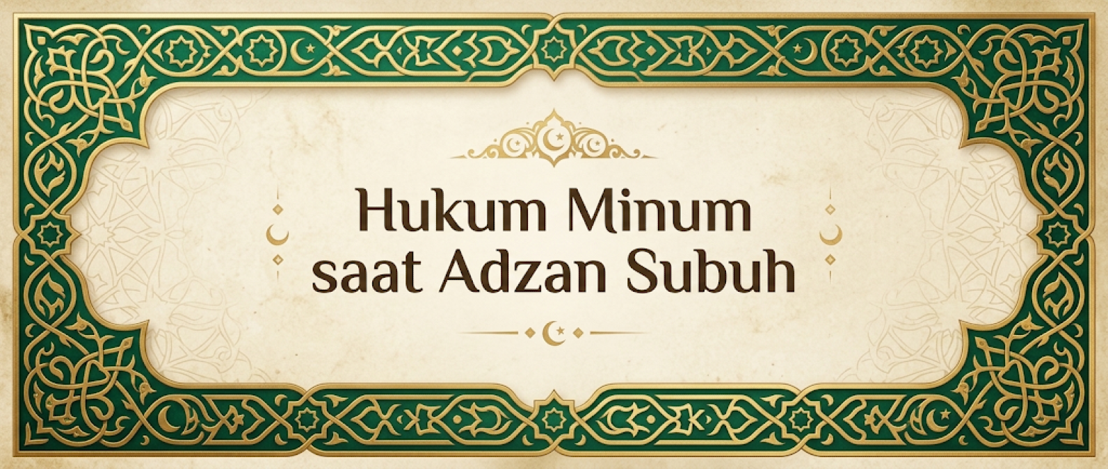 Masih Minum Saat Azan Subuh? Hati-Hati, Puasamu Bisa Batal!